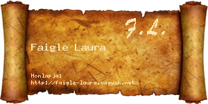 Faigle Laura névjegykártya